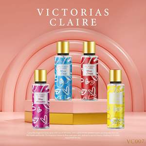 Perfume Corporal en Spray Floral Victoria Ladies de 250 ml, Tamaño Regular, Botella de Vidrio Dorada, Fragancia Duradera, Colección Explosions Home - Product Image 3