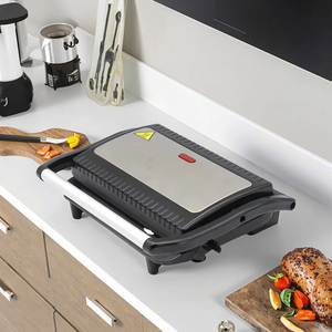 850W Électrique Ménage Petite Plaque Chauffante PTFE Pan pour Griller Steak Oeufs Saucisses <span class=keywords><strong>Pain</strong></span> <span class=keywords><strong>De</strong></span> <span class=keywords><strong>Viande</strong></span> Sandwiches Paninis pour Petit Déjeuner Maker - Product Image 4