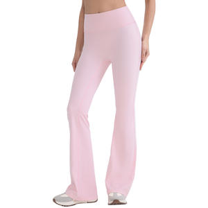 Pantalon de yoga évasé Zero-Feel 30 PLUS en fil original <span class=keywords><strong>LULU</strong></span> Double 66, respirant, lavé à l'eau, taille haute, pour Pilates - Product Image 5