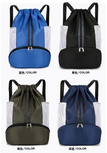 Premium Wet Dry Separated Drawstring <b>Backpack</b> with Custom Logo for Fitness Enthusiasts - Product Image 2