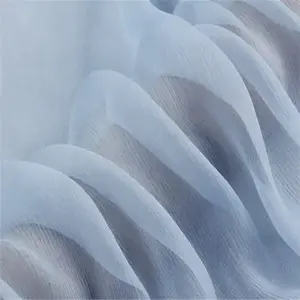 Breathable Material Wholesale Made in China Natural Top Quality Silk Crinkle Chiffon Fabric for Making Scarf