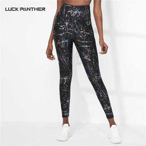 Bán Buôn Đầy Màu Sắc Sét Thiết Kế In Ấn Tummy Kiểm Soát Yoga Quần Tập Thể Dục Đặc Biệt Cao Eo Yoga Quần Với Pockett - Product Image 6