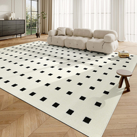 Tapis de bain minimaliste en crème, antidérapant, à séchage rapide, écologique, adapté aux animaux domestiques, fabriqué à la machine, motif abstrait imperméable