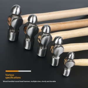 Round Hammer Wooden Handle Hammer Household Hand Hammer Nipple Hammer Small Hammer Woodworking Installation Hammer Nipple Hammer - Product Image 4