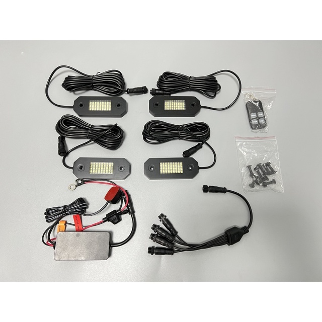 RGBW 4 Pods 48W Pure White LED Rock Lights Kit Waterproof IP68 Truck & ATV Interior Decorative Lamps 24W Auto & Car Light