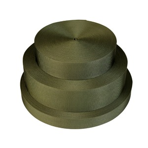 Sangles plates en nylon personnalisées, largeur de 1 à 2,9 pouces, vert foncé, sangles en nylon jacquard de 1'', 2'', 1,5'', 3'' pour camouflage américain. - Product Image 1