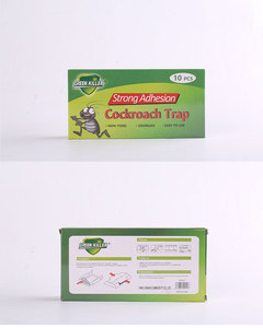 Trampas y Polvos Adhesivos para <span class=keywords><strong>Cucarachas</strong></span> GREEN KILLER, Desechables, de Papel, de Estado Sólido, Ligeramente Tóxicos - Product Image 4