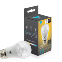 Emballage en carton blanc personnalisé pour les fabricants, impression et taille personnalisées, emballage pour ampoule LED, boîte vide avec fenêtre