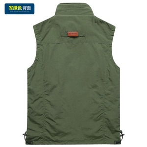 Chaleco de Pesca Personalizado para Hombre, Informal, Ligero, para Exteriores, con Múltiples Bolsillos, Transpirable, de Secado Rápido, Talla Grande - Product Image 6