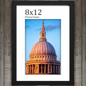 Jinn Home <b>A4</b> 30x40CM Wood Wall <b>Photo</b> <b>Frame</b> with UV Printing and Shatterproof Mat Decoration - Product Image 2