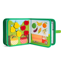 Jouets éducatifs Montessori pour animaux de ferme, livre d'activités en feutre polyester, livre silencieux pour tout-petits