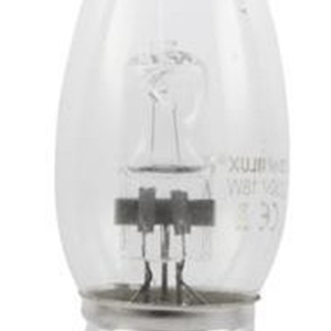 Lot de 34 ampoules en verre OMNILUX E27 en forme de bougie, 230V/28W, angle de faisceau 360°, 2700K, blanc chaud doux, finition transparente - Product Image 4