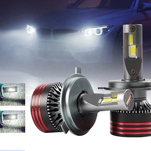 Pièces détachées automobiles QZ14 : Sourcils de phare, double tubes en laiton pour phares, ampoule LED antibrouillard pour voiture - Product Image 2