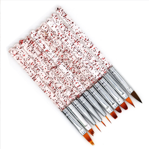 Ensemble de pinceaux pour nail art ODM OEM, pinceaux de dessin 3D, pinceaux de peinture, poils en nylon, gel polish, manucure, salon de nail art - Product Image 4