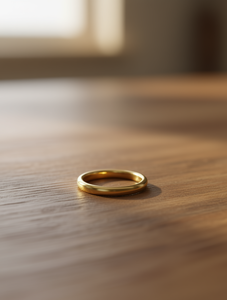 Anillo Sencillo Chapado en Oro, de Latón, Unisex, Clásico, para Uso Diario, Joyería para Regalo - Product Image 2