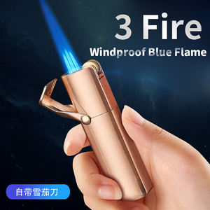 Gas Pemantik Api Tinggi Antik Vendor dengan Pemotong Rokok - Product Image 2