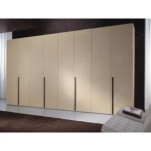 Dressing imperméable armoire mobile en bois chambre à coucher armoire design à 8 portes