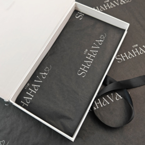 Custom 17gsm Specialty <strong>Paper</strong> Black and <strong>Silver</strong> Logo Printed Package Tissue <strong>Wrapping</strong> <strong>Paper</strong> for Clothing Free Design - Product Image 3