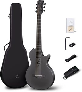 Guitarra Acústica Inteligente <span class=keywords><strong>Enya</strong></span> NOVA GO de Fibra de Carbono, Modelo para Niños Principiantes con Diapasón de Fibra de Carbono - Product Image 1