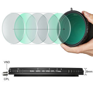 Filtre d'appareil photo personnalisé avec revêtement nanométrique MC, filtre polarisant CPL variable ND2 à ND32 pour objectif d'appareil photo reflex numérique 67 mm 77 mm 82 mm 86 mm - Product Image 1