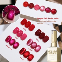 XEIJAYI Vernis à ongles populaire saveur pitaya doux et épicé, gel UV longue tenue pour usage professionnel, sans HEMA