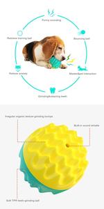 Jouet pour chien en forme de balle, écologique, avec design qui couine et qui gratte, durable, en TPR, pour une utilisation en intérieur/extérieur - Product Image 3