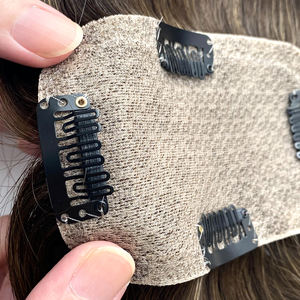 실크 그물 헤어 토퍼피스 통기성 가발 여성용 레이스 실크베이스 헤어 피스 - Product Image 6