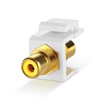 Catégorie de produits Adaptateur femelle RCA Keystone Jack plaqué or Coupleur en ligne Connecteurs muraux de montage sur panneau de sortie