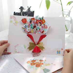 Carte cadeau Zeecan Teacher's Day avec un bouquet en papier sculpté et des <span class=keywords><strong>mots</strong></span> <span class=keywords><strong>de</strong></span> <span class=keywords><strong>remerciement</strong></span> - Product Image 2