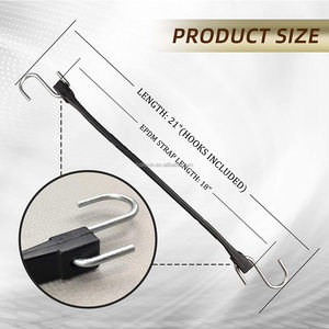 Cordons élastiques <span class=keywords><strong>EPDM</strong></span> de haute qualité en gros de l'usine Bollison / Crochets en métal à sertissage - Product Image 3