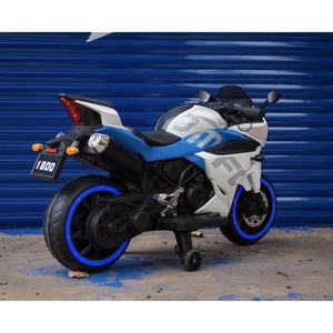 Moto électrique TOMOTO pour enfants de 3 à 10 ans, jouet à piles rechargeable, design bleu et blanc - Product Image 5