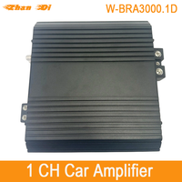 Amplificateur audio brésilien compact de classe D pour voiture mono 1 canal avec combinaison croisée en aluminium
