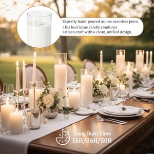 Bougies LED sans flamme en gros, à piles, effet flamme vacillante 3D, télécommandées, bougies piliers en acrylique pour mariages et décoration intérieure - Product Image 5