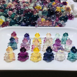 Mini figurines artisanales de <span class=keywords><strong>pokémon</strong></span> <span class=keywords><strong>en</strong></span> cristal de Fluorite <span class=keywords><strong>arc</strong></span>-<span class=keywords><strong>en</strong></span>-<span class=keywords><strong>ciel</strong></span> naturel de forme mixte - Product Image 1