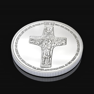 <span class=keywords><strong>Moneda</strong></span> conmemorativa <span class=keywords><strong>del</strong></span> <span class=keywords><strong>Papa</strong></span> Francisco de edición limitada, colección de monedas de plata conmemorativas religiosas para recuerdo de devoción, artesanías de Metal - Product Image 6