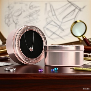 High- End Aluminum Round Tin Jar Aluminum Jewelry <b>Box</b> Metal Custom Tin <b>Container</b> for Bracelet Necklace - Product Image 2