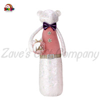 Zaves Dame un abrazo 51CM mujer rosa oso sin ojos juguete de peluche boda Día de San Valentín pareja regalo decoración interior fabricante de muñecas personalizado
