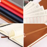 Cuaderno creativo de negocios, libro elástico, color sólido, simple, PU, diseño de bloc de notas de encuadernación, LOGOTIPO personalizado