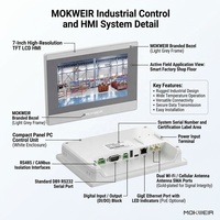 Écran tactile HMI 10,1 pouces MK6400WE, résolution 1024x768, communication RS-485/WiFi pour contrôle industriel PLC tout-en-un