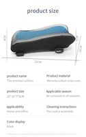 Ergonomisches Memory Foam Gel Rutsch festes Armlehnen polster Ellbogen und Unterarme Drucken tlastungs büro E-Sports Stuhl Arm kissen polster