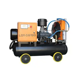 Factory wholesale LGY-3.6/10G portable double tank screw air compressor electric rotary screw air compressor