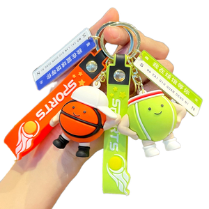 Llavero de Accesorio Deportivo Tridimensional, Colgante Creativo de PVC para Coche de Fútbol, Mochila para Entusiastas del Deporte, Niños - Product Image 1