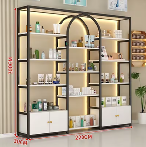 Exhibidor Moderno y Vitrina de Pared para Maquillaje para Tiendas Minoristas de Maquillaje, Barberías y Salones de Belleza - Product Image 4