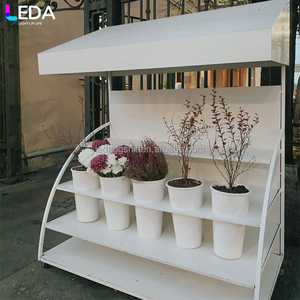 LEDA Soporte Moderno de Metal para Exhibición de Flores, Soporte para Plantas, Estante Escalonado para Interiores y Exteriores, Decoración para Bodas y Fiestas - Product Image 4
