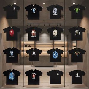 Camiseta de Diseñador de Moda de Alta Calidad al por Mayor, Estilo Nuevo, Camiseta Bapees Estampada Holgada y Moderna para Hombre, Camiseta Deportiva Informal - Product Image 1
