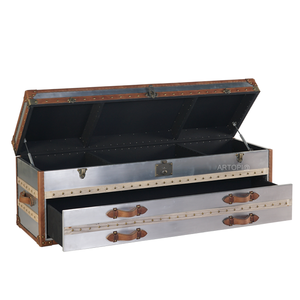 Factory Supply <strong>Vintage</strong> High Gloss Living Room Furniture Aluminum Storage <strong>TV</strong> Table <strong>Stand</strong> with Drawers - Product Image 2