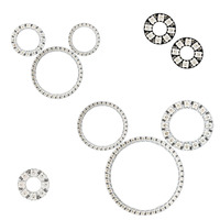 DC5V WS2812B RGB Led Anneau Adressable Individuellement 3Pin WS2812 Module Rond 5050 Pixel Intégré 1 8 16 24 35 45 60