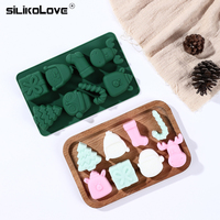 Bon Prix Noël divers forme chocolat moule 8 trous silicone gâteau moule forme silicone molde chocolats