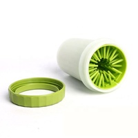 Gobelet de nettoyage pour pattes d'animaux de compagnie en plastique non toxique pliable de luxe, accessoire de toilettage doux pour masser les chats et les chiens