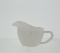 Nouvelle conception de pot à lait en verre gaufré, couleur unie, tasse à lait au lait frappé, sauce au poivre pour steak, pour la maison, le bar, l'hôtel, vaisselle réutilisable